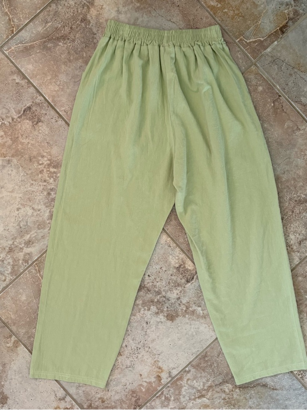 Stay Real Barrod 1980 Green Vintage Pants Elastic Label Women’s 6 Pull On Barrel - Picture 4 of 8